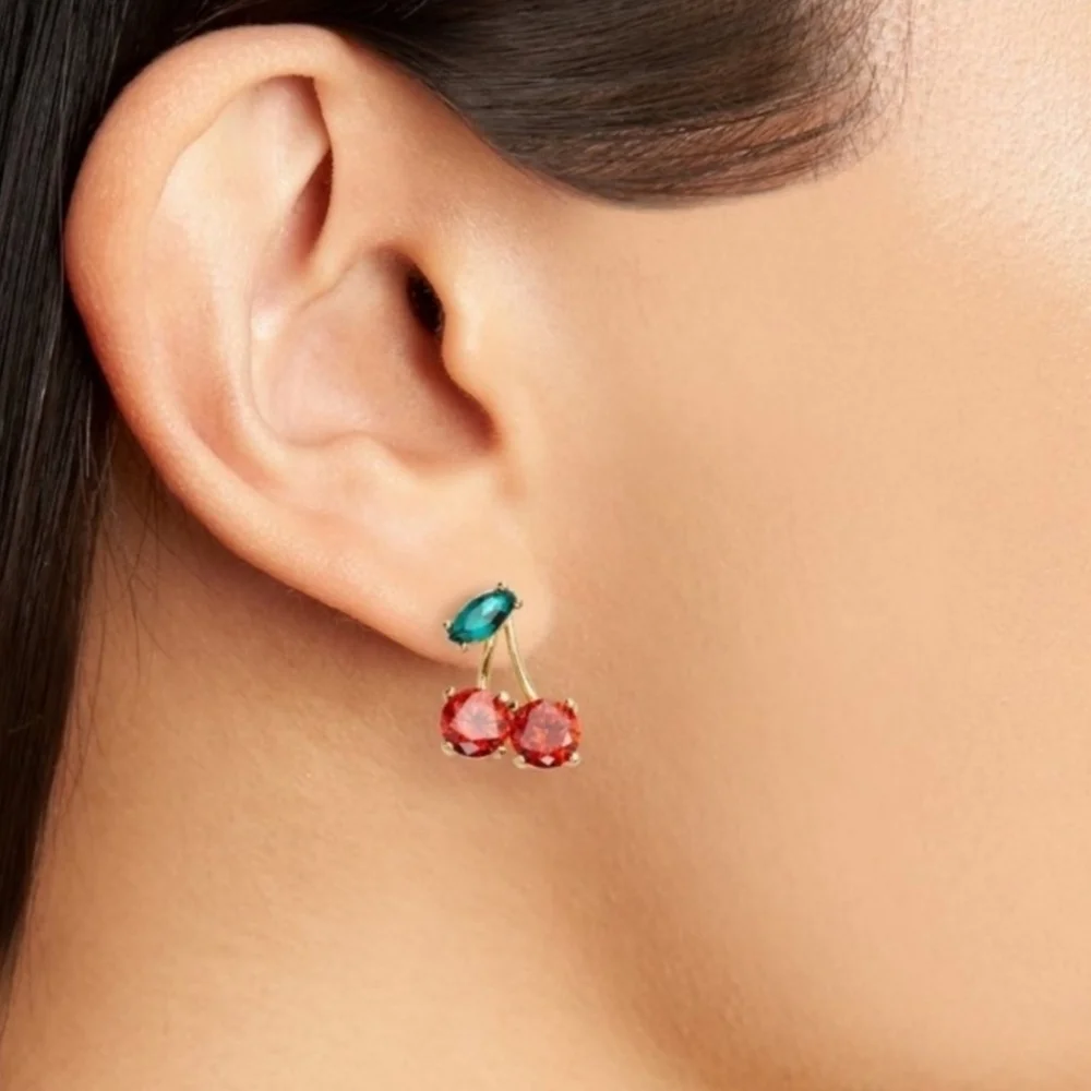 🍒▪️Host Pick▪️KATE SPADE - Cherry Stud Earrings NWT